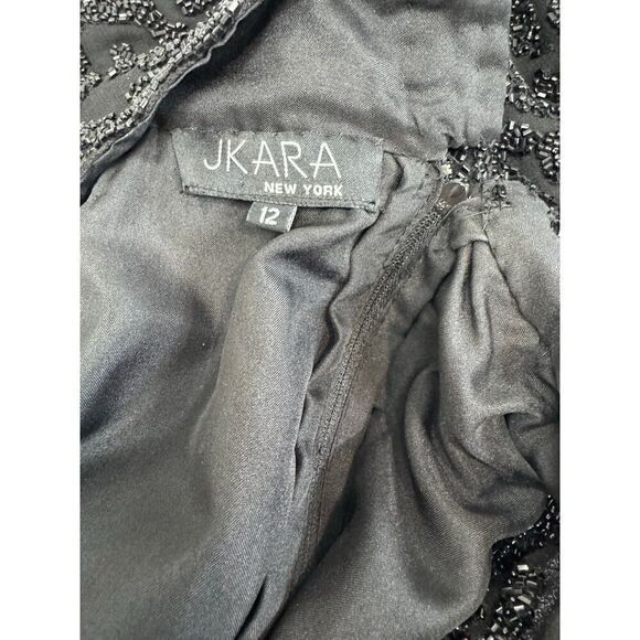 Jkara Beaded Gown Floor Length Mother-of-the-Bride Dress - Women's Size 12 - Picture 10 of 11